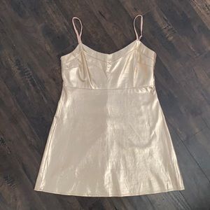 Gold Mini Dress